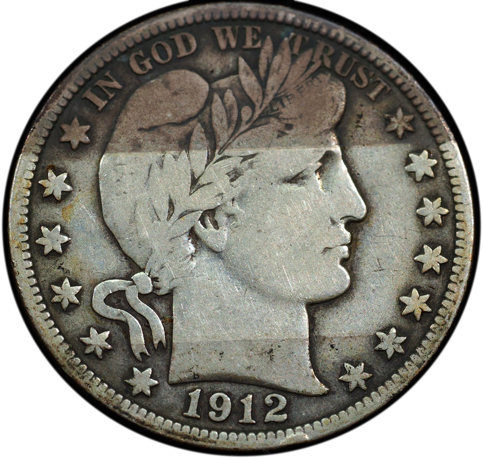 1912-S Barber Quarter F-VF