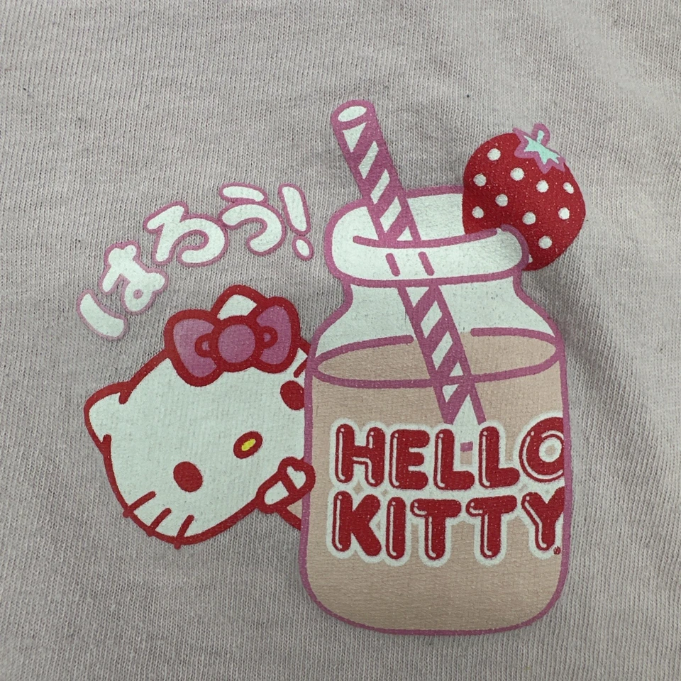 Hello kitty By Sanrio t Shirt Women L Pink Graphic Print Logo .#37337 - Image 2 of 4
