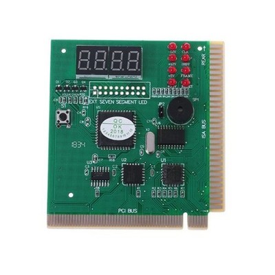 Vierstellige PCI/ISA Diagnosekarte für CPU, Speicher, Grafikkarte Test