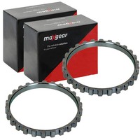 2X Maxgear ABS-SENSORRINGE Hinten Beidseitig Vorne Passend FÜR Nissan Kubistar
