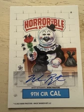 Horrorible Kids Spookala Art Clown Terrifier Artist Auto Chase Mark Pingitore