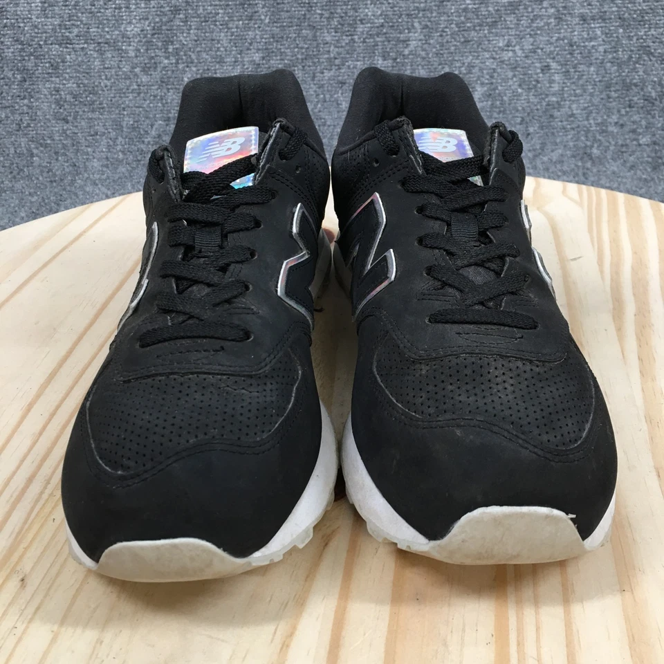New Balance Zapatos Mujer 9 B Negro 574 Tenis para Caminar Cuero Bajo WL547O2 Foto 4 de 4