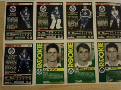 TORONTO MAPLE LEAFS ~ 1991-92 Pinnacle French TEAM SET ~ 19 Hockey Cards ~ CLARK - Picture 9 of 10