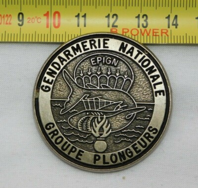 RARE OLD GENDARMERIE DIVER BADGE E.P.I.G.N.  numbered #.39