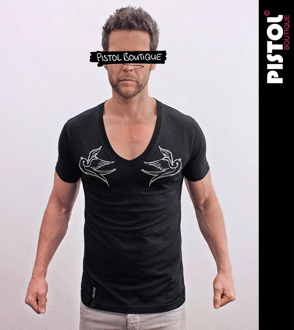 T-shirt Uomo Marca Navigare Art. 515 A Scollo V Profondo In 100% Puro - Foto 7