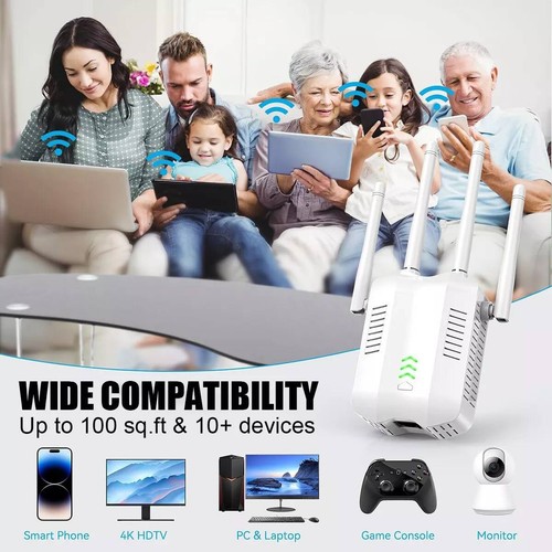Wifi Range Extender Wifi Dual Booster Wireless Signal Booster 1200Mbps - Picture 6 of 23