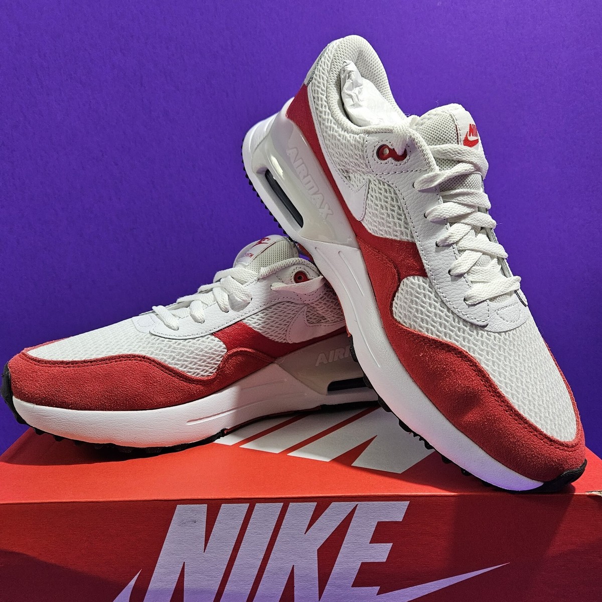 NEW Men's Nike Shoes Size 9.5 Air Max System Athletic Red
