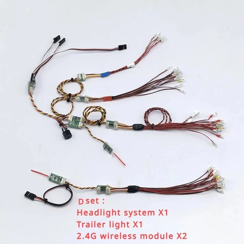 LED 2,4 G Kabelloses Lampenset Für 1/14 Tamiya RC Truck Scania BENZ VOLVO MAN - Bild 9 von 9