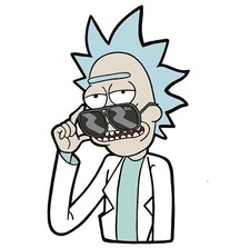 Cool Rick Rick Morty Custom Funny Phone Laptop Waterproof Vinyl Decal Sticker