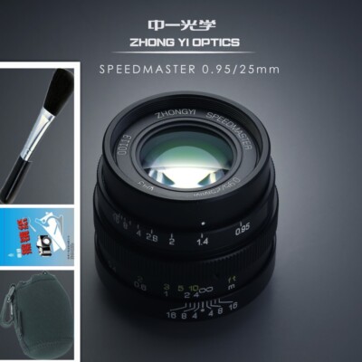 中一光学 ZHONGYI SPEEDMASTER 25mm/0.95 M4/3用 ZhongYi SpeedMaster 25mm F0.95 large aperture Lens for Panasonic