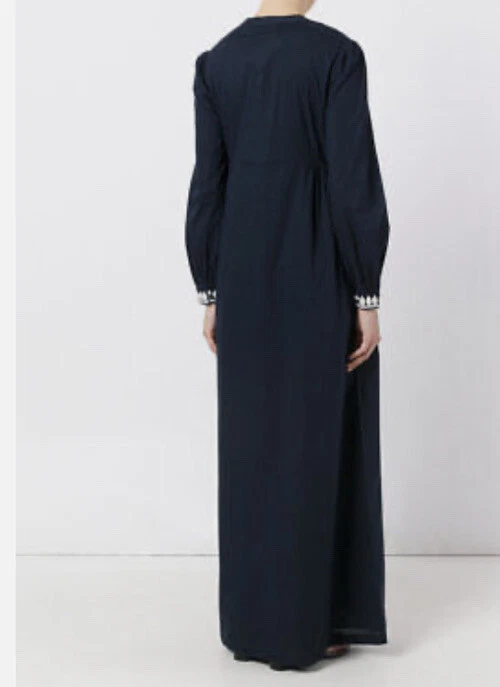 Abito Tory Burch maxi lunghezza blu navy tg 2 $499