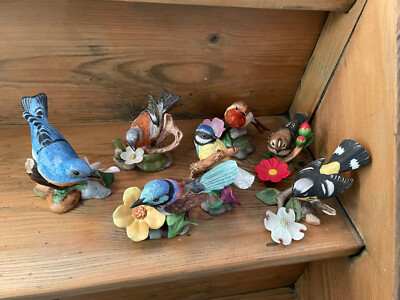 THE FRANKLIN MINT bird Vogel Blue Tit Fairy Wren European Robin Eastern Bluebird