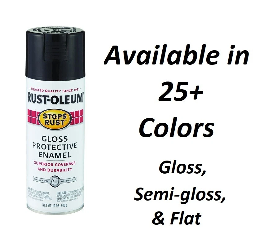 Rust-Oleum 12 oz Stops Rust Pure White Gloss Enamel Spray Paint