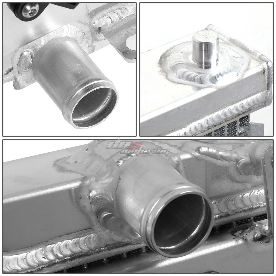 PARA MAZDA MIATA MX-5 NB MT 1999-2005 2 FILAS REFRIGERACIÓN RADIADOR ALUMINIO + CUBIERTA VENTILADOR Foto 4 de 4