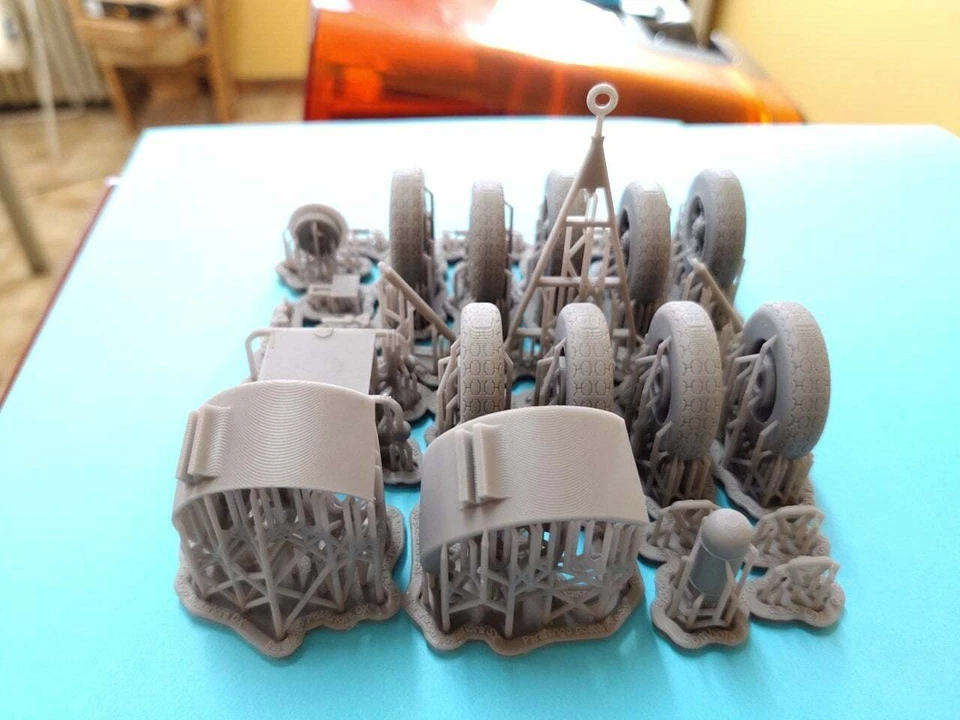 RIMORCHIO BLINDATO VIBERTI WIP3D-35033 scala 1/35 Kit in Resina - Immagine 3 di 4