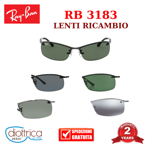Lenti ricambio Ray Ban RB3183 occhiali da sole uomo donna Polarizzata  Sfumata | eBay