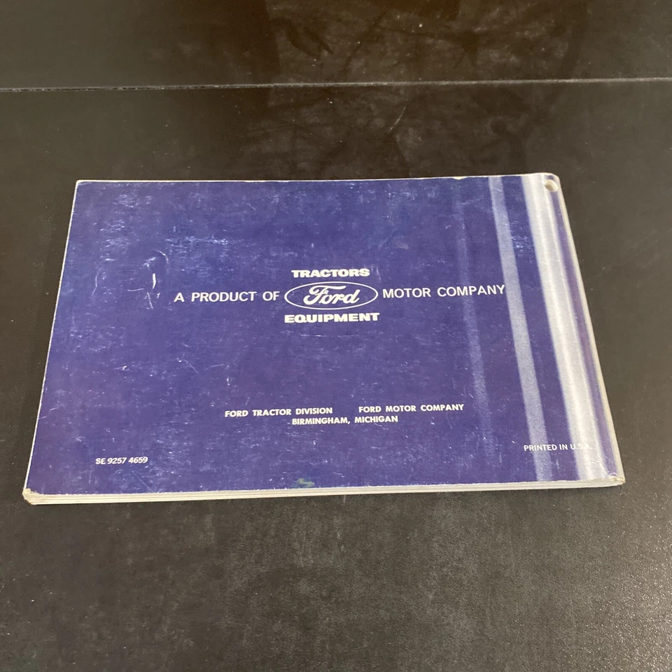 GENUINE 1961-1964 FORD COMMANDER 6000 TRACTOR OPERATORS MANUAL EXCELLENT - Image 2 of 3