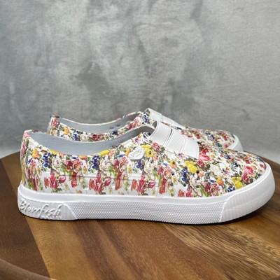 Blowfish Malibu Water Shoes Girls 3 White Colorful Floral Rubber Beach Ruby-K