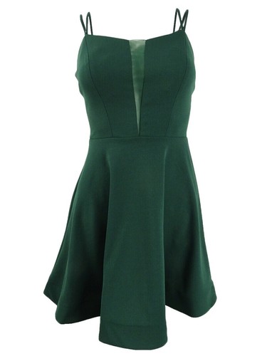 white christmas dresses Mermaid Straps Dark Green Prom Dresses Sequin Formal Dress P1301 –  PreppyDress main image 1