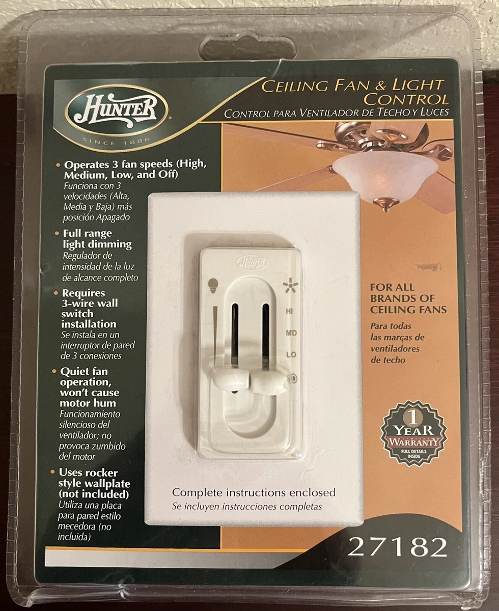 Hunter Ceiling Fan And Light Control Model 27182 Shelly Lighting