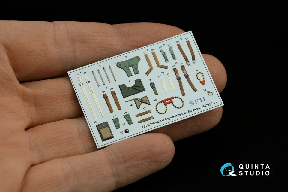 Siège éjectable Quinta Studio 1/48 Mo Mk 6 pour Buccaneer (Airfix), 2 pièces - Photo 4/4
