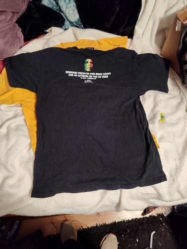 Vtg 90s Bob Marley Band T Shirt L Redemption Song Reggae - Picture 10 of 16