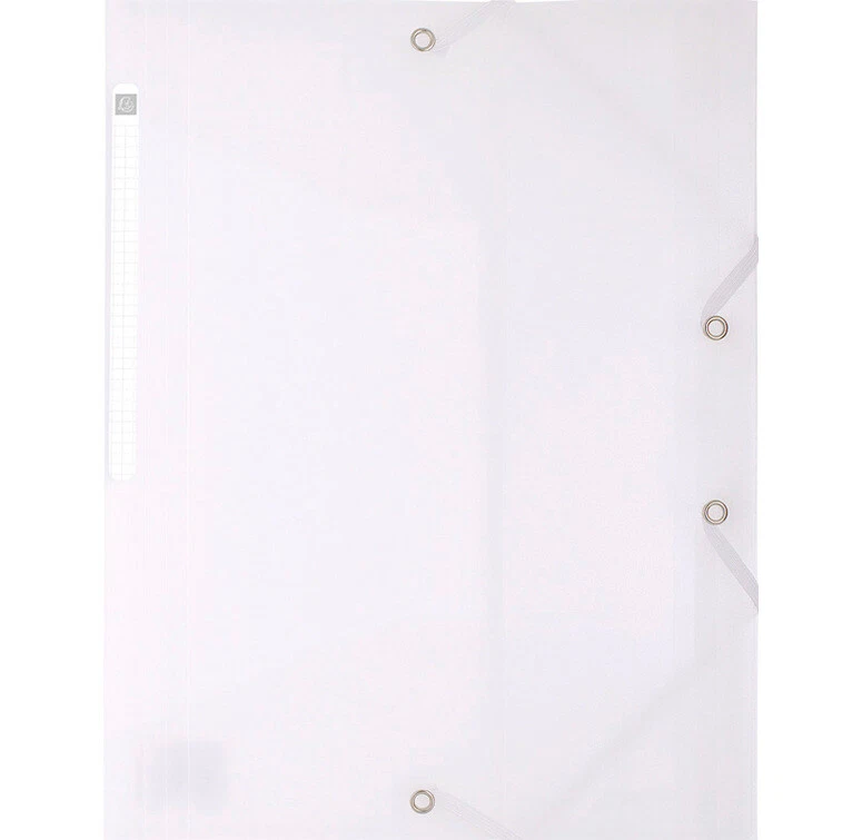 [55889E-4] EXACOMPTA Lot de 4 Chemises Chromaline 3 rabats et élastiques Poly...