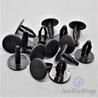 20St. Verkleidung Clips Befestigung Klips Halter 5mm Schwarz