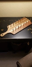 Taco Serving Tray, Hand Crafted W/Acacia Wood, Holds 7 Hard Shells Juice Groves