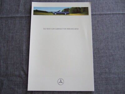 Mercedes brochure W124 E-Class the new E 200 convertible · 02/1994