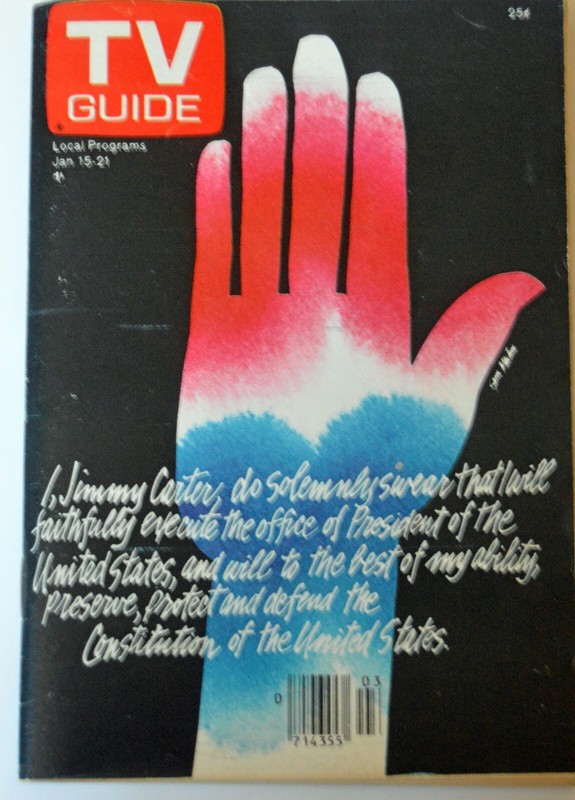 "THE INAUGURATION OF JIMMY CARTER" + DINAH SHORE - 1977 TV Guide EXCELLENT