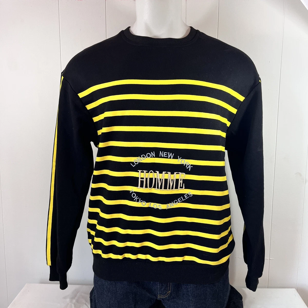 Balenciaga 2017 Homme Cities Crewneck Sweatshirt Pullover Demma Gvasalia Size XL