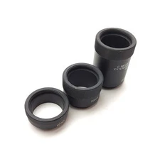 Set of 3 C-Mount Camera Lens Extension Tubes, 10mm, 20mm, & 40mm