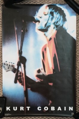 Nirvana Poster Original Kurt Orange Blurry US 200024x36 OOP RARE