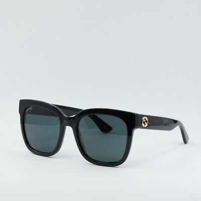 New GUCCI GG0034SN 001 Black/Grey 54-20-140 Sunglasses | eBay display picture 3