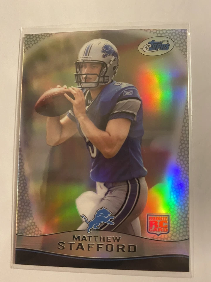 2009 Matthew Stafford eTopps голографический дебютант SP 369/999 - Изображение 2 из 3