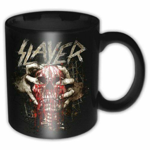 SLAYER Mug Tazza Skull Clench OFFICIAL MERCHANDISE - Foto 1 di 1