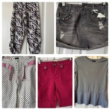 Lot Of 5 Girls Size 12 Clothing Lot, Skirt,Pants,Top,Shorts Mixed Brands NWT