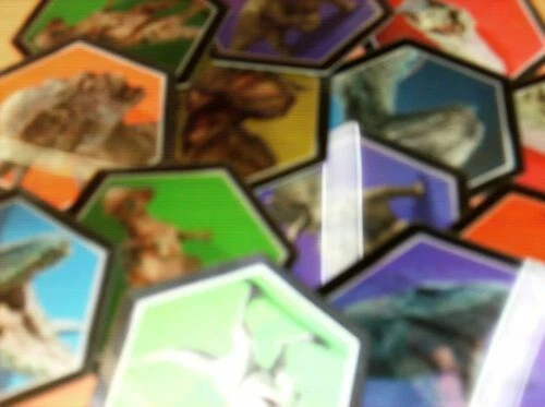Cartes fantastiques jurassic park à l'unité à collectionner non sportives