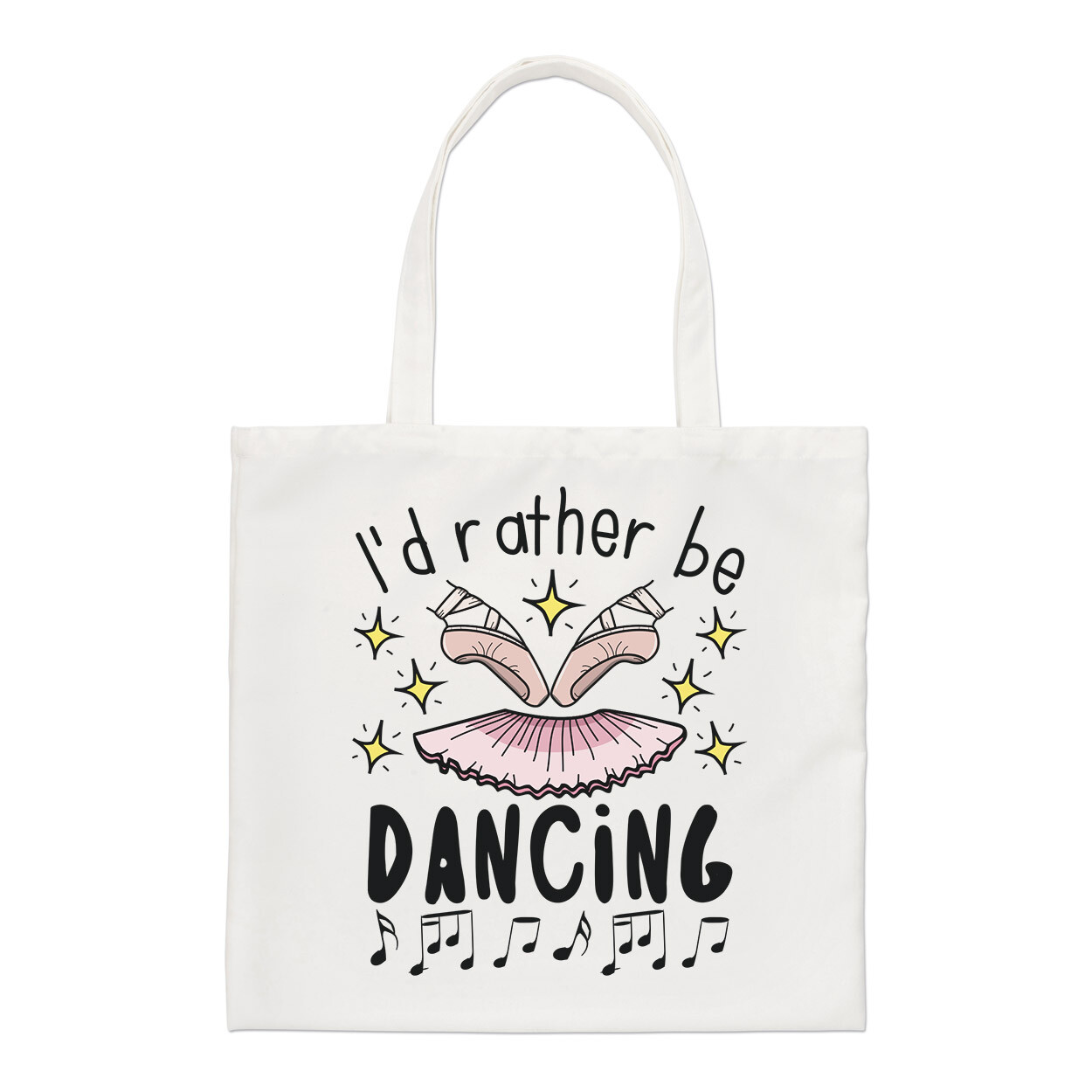 I'd Rather Be Dancing Bolso Tote Regular Ballet Bailarina Divertido Shopper