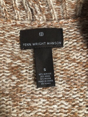 Pull Cachemire FWM Fenn Wright Manson - Taille S, Couleur Orange, Neuf