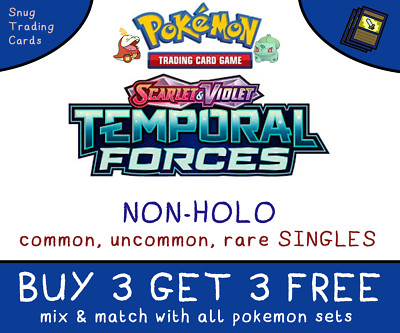 Zeitliche Kräfte Einzelkarten - Pokemon - KAUFE 3 ERHALTE 3 - MINT