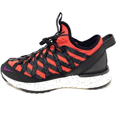 Nike ACG React Terra Gobe Hiking Shoes Sneaker Red Black Womens Sz 7 M