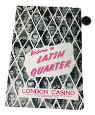 Theatre Programme Welcome to Latin Quarter London Casino Vintage ra
