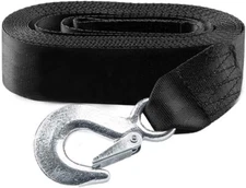 DELUXE BOAT TRAILER REPLACEMENT WINCH STRAP 10000LB 2"x20' WITH SNAP HOOK