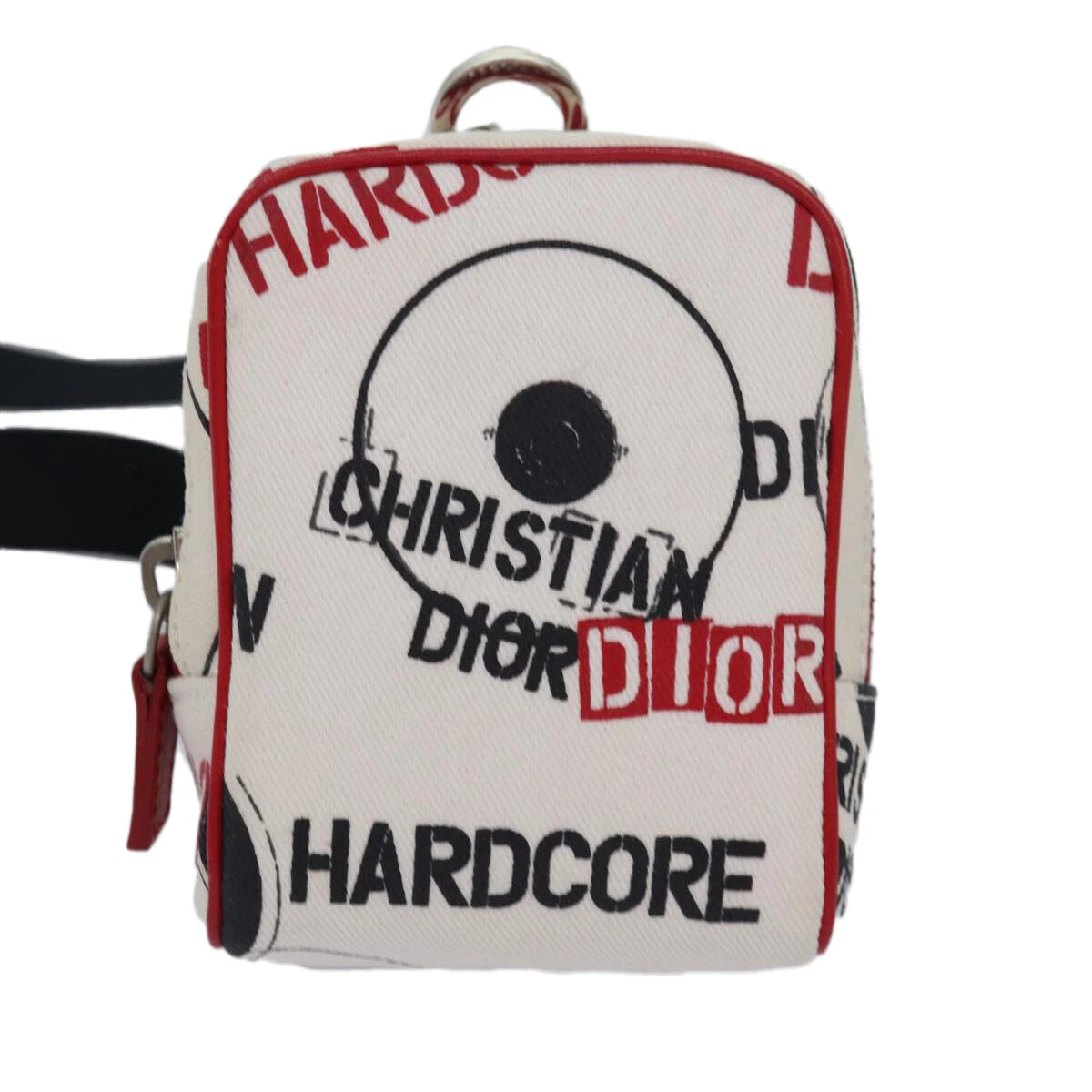 Sac pochette toile multicolore Dior Hardcore authentique