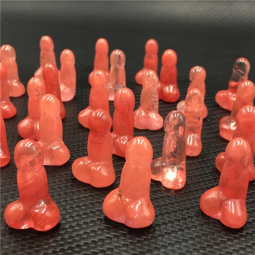 Wholesale Natural mix mini Penis Carved quartz Crystal Massager Wand Healing - Picture 40 of 296
