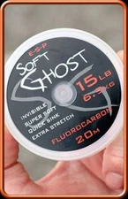 ESP Soft Ghost Fluorocarbon Hook length 20m = Carp Fishing line - ALL SIZES -