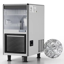 Commercial Ice Maker Machine 265lbs/Day Ice Cube Machine 56lbs Storage