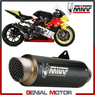 Mivv Exhaust Muffler GP PRO Black Inox black kat for BMW S 1000 RR 2017 > 2018